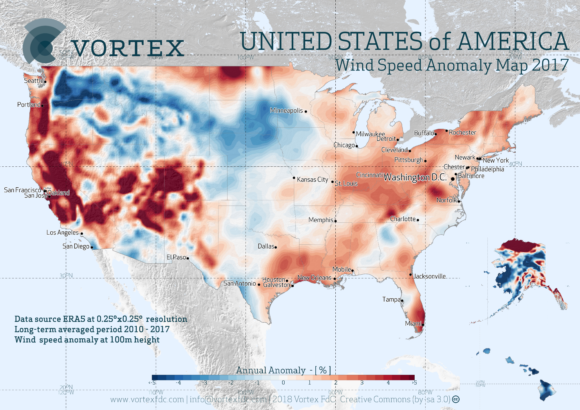 2017 Wind Anomalies in USA