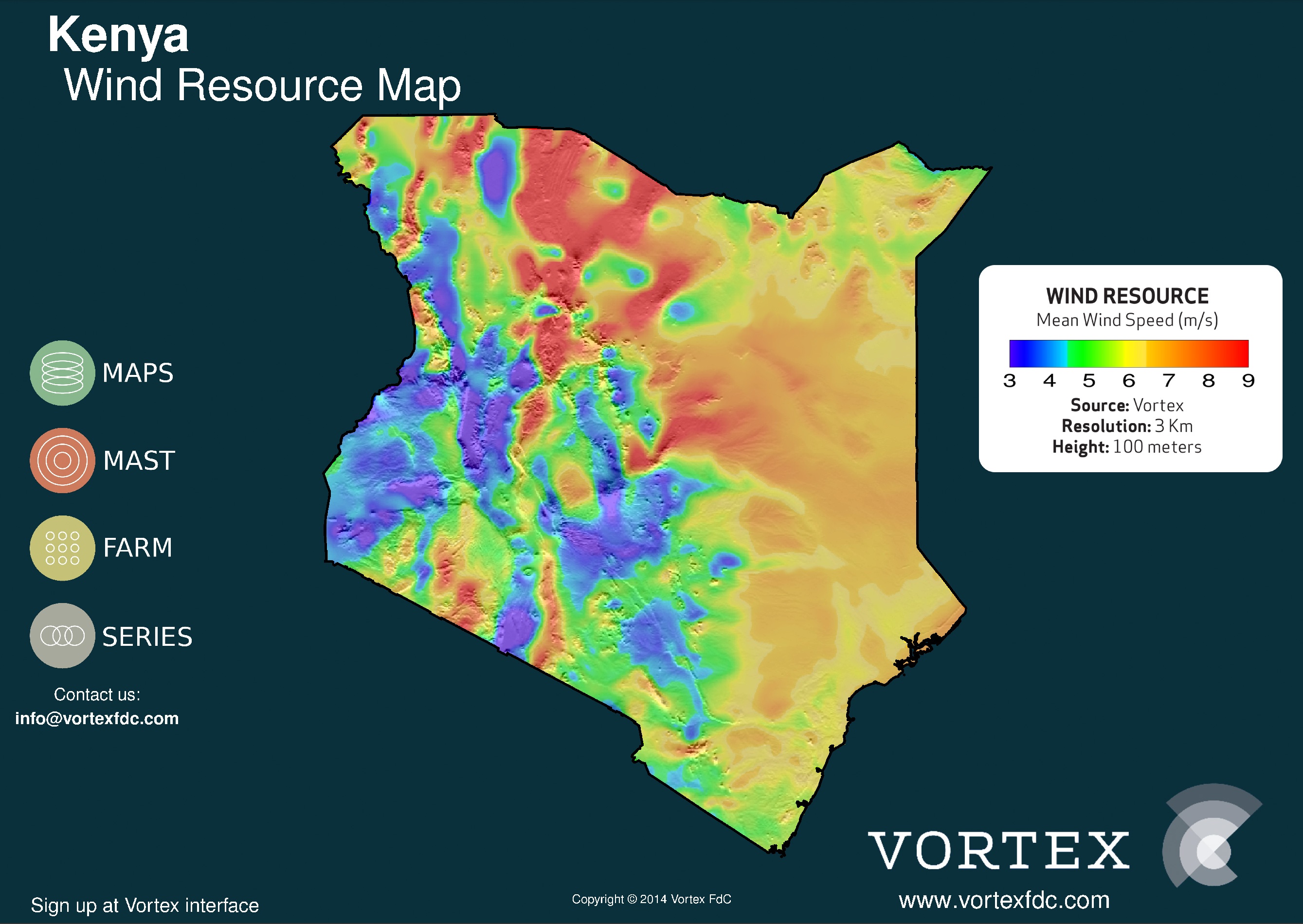 Kenya Wind Map